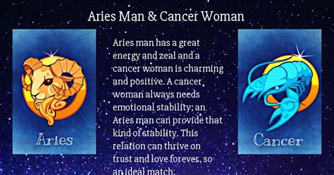Aries Man And Cancer Woman Love Compatibility Slidesharetrick