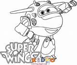 Coloring Wings Super Pages Jett Printable sketch template