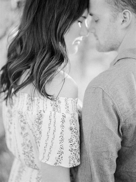Film Wedding Photographer Intimate Engagement Session Black And White