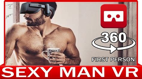 360° vr video sexy man in first person view luxury home virtual