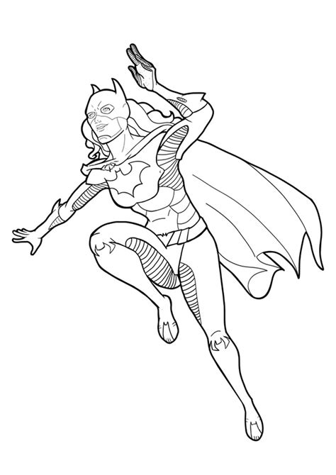 batgirl coloring pages books    printable