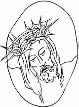 Jesus Coloring Pages Printable Kids Crown Thorns Friday Good Drawing Color Christ Pintables Children Sunday Getdrawings Bible Catholic Related Posts sketch template