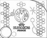 Euro Coloring Uefa Pages Logo sketch template