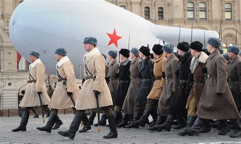 russia marks anniversary of 1941 military parade as tanks and troops march across red square