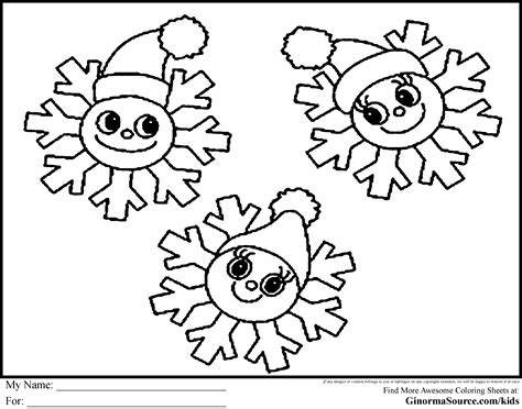snowflake coloring pages  preschoolers coloring home