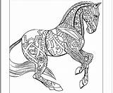Coloring Hard Pages Horse Animal Cute Zentangle Animals Horses Printable Colouring Sheets Color Adults Cool Print Kids Getcolorings Comments Adult sketch template