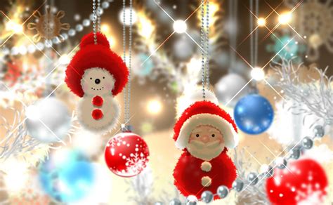 santa claus snowman balls wallpaper hd holidays  wallpapers