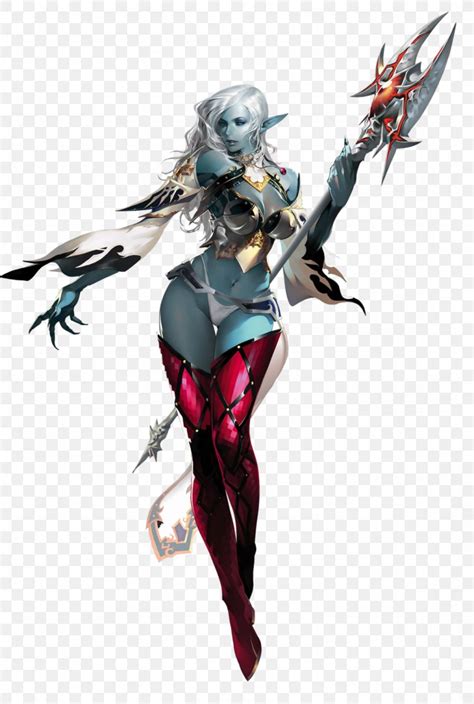 lineage ii dark elves  fiction drawing character png xpx watercolor cartoon