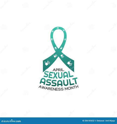 vector graphic of sexual assault awareness month good for sexual