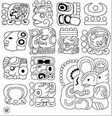 Coloring Mayan Warrior sketch template