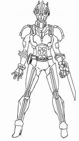 Kamen Mewarnai Raider Gambar Renegade Destiny Netart Qiu sketch template