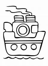 Battello Dzieci Vapore Kolorowanki Colorkid Steamboat Vapor Piatto Kolorowanka Stampare Lat Malvorlagen Dampfschiff Barco Piccoli sketch template