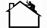 Roof Roofing Clipart Repair Clip Roofer Cartoon Logos Construction Contractor Maintenance Logo Property Cliparts Outline Church Remodeling Improvement Repairs Roofline sketch template
