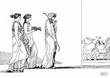 Penelope Odysseus Suitors sketch template