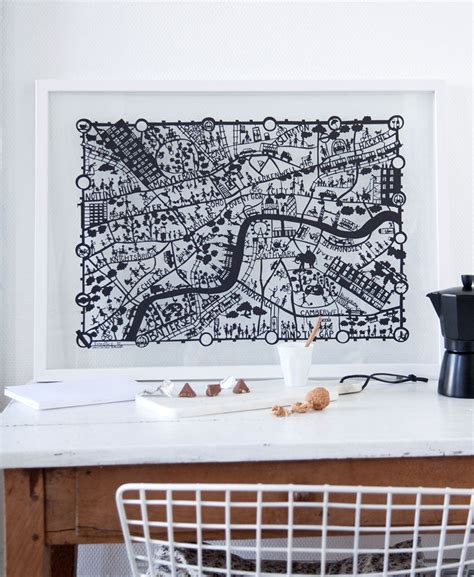 london paper cut map ideal st wedding anniversary gift famille