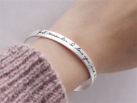 handwriting bracelet close band centime gift