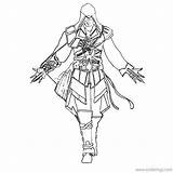 Creed Ezio Assassin Xcolorings sketch template