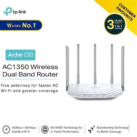 tp link ac dual band wifi router archer