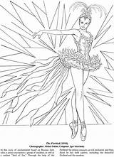 Coloring Pages Dance Ballet Dover Book Ballets Adults Favorite Adult Publications Ballerina Sheets Welcome Books Firebird Team Camp Printable Dancing sketch template