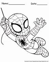 Spiderman Coloring Chibi Sheets Sheet Swinging Pages Printable Print Easy Small Printables Jumping Customize Now Freeprintableonline sketch template