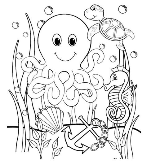 printable coloring pages   sea