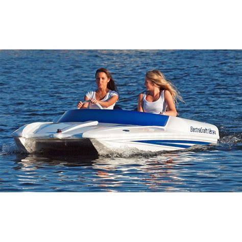 electracrafts  person  electric boat pontoon boat boat electric boat