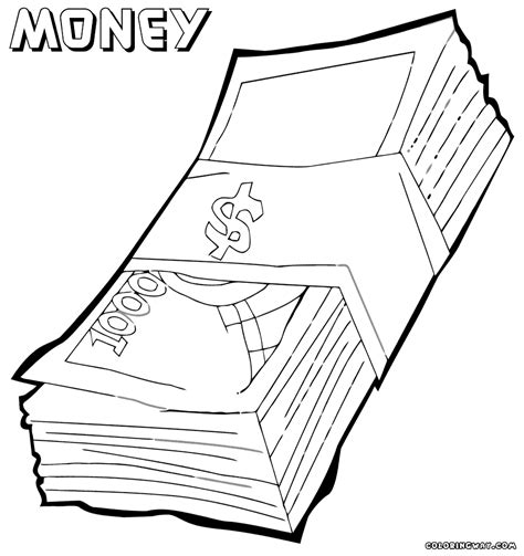 money coloring page coloring page    print coloring home