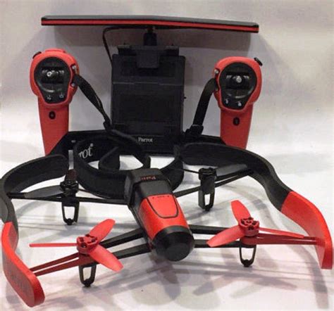 jual parrot bebop drone  skycontroller red  batteries charger