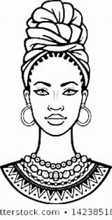 Africanas Afro Negro Turban áfrica Africana Bonecas Pinturas Africano Mujer Afrikanische Animação Tela sketch template