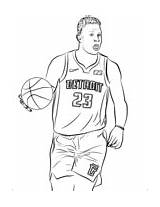Coloring Nba Blake Griffin Pages Sports sketch template