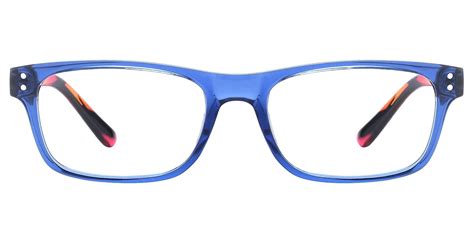 aura rectangle prescription glasses the frame id blue and floral