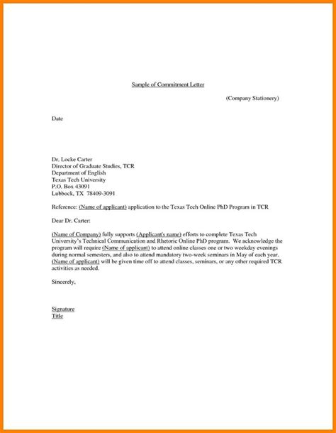 letter  commitment template lettering letter templates cover