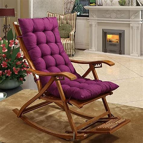 purple rocking chair cushions