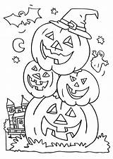 Coloring Pages Halloween Town Printable Color Getcolorings Exciting Preschool Print sketch template