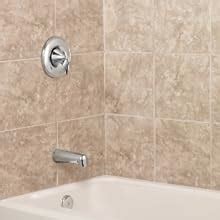 moen eva brushed nickel posi temp single handle tub  shower trim kit  shower head shower