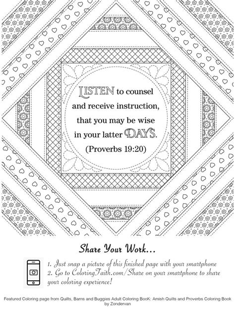 coloring pages proverbs   instruction