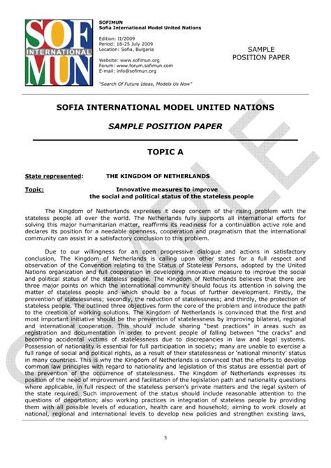 position paper sample model  position paper sample vrogueco