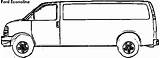 Ford Econoline Coloring Dimensions Chevrolet Chrysler Bmw Dodge sketch template