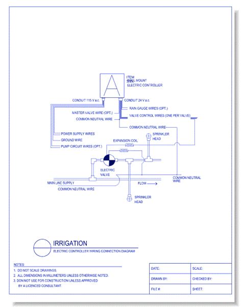 electric controller wiring connection diagram caddetails