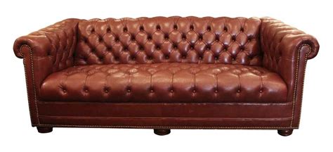 custom  leather chesterfield couch olde good