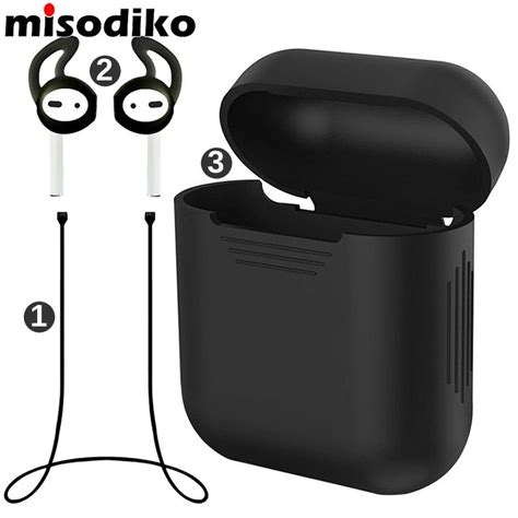 misodiko pack van  accessoires voor apple airpods siliconen beschermhoes pouch case anti