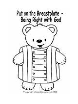 Righteousness Breastplate Lesson Preschool sketch template