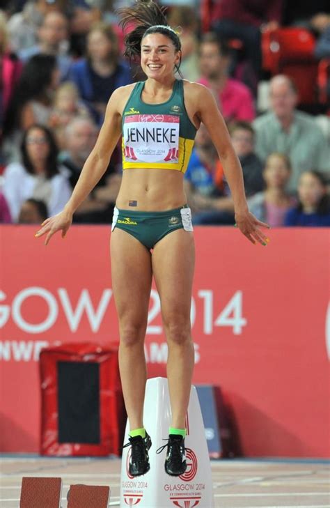 australia s michelle jenneke waits for the start of the final of the