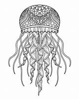 Mandala Underwater sketch template