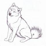 Malamute Alaskan Husky Ausmalbild Pets sketch template