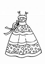 Coloring Pages Dress Clothes Girls Printable Summer Kids Clothing Print Skirt Clipart Fall Polka Dot Costume Dresses Fashion Color Wedding sketch template