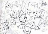 Castle Crashers Coloring Pages Print Coloringhome Related sketch template
