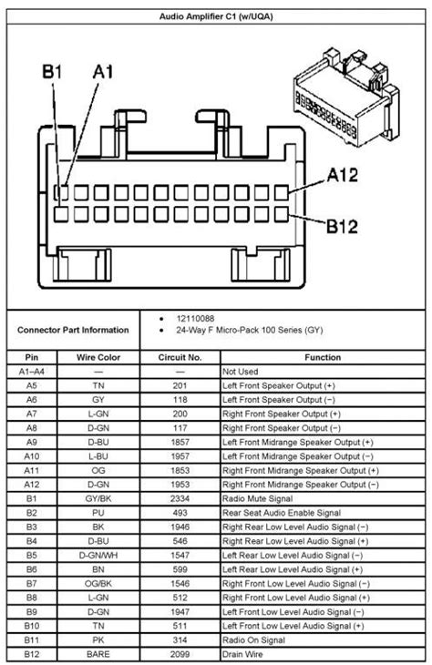 chevy trailblazer speaker wiring diagram wiring diagram  schematic