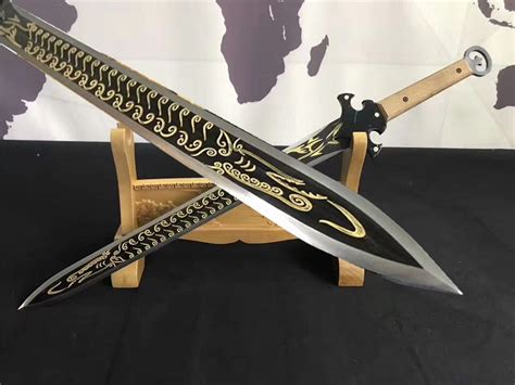 unique battle broadsword jian sword sharp high carbon steel blade full