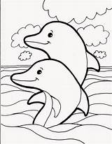 Dolphin Mewarnai sketch template
